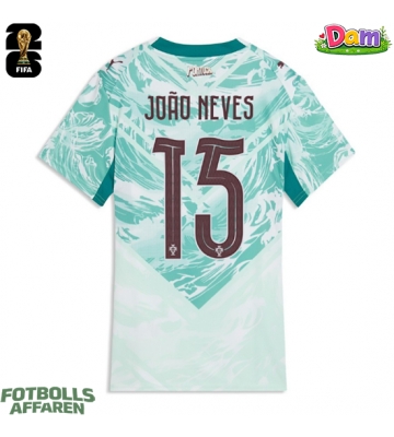 Portugal Joao Neves #15 Bortatröja Kvinnor VM 2026 Kortärmad